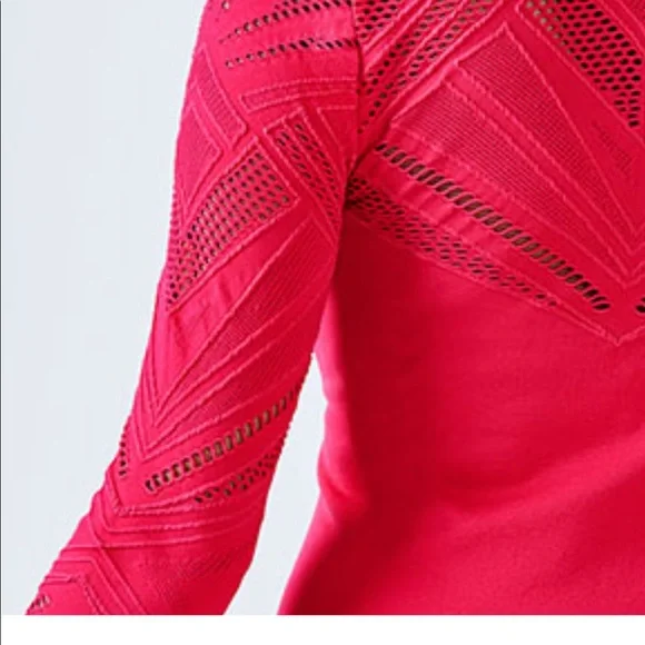 Fabletics- Isabella Seamless L/S Top XS Strawberry - Picture 2 of 7